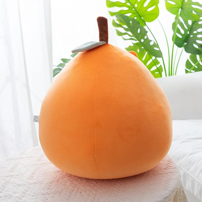 Kawaii Fat Cartoon Orange Cat Plush Toys Soft Comfy Kitten Throw Pillow Back Cushion Funny Home Decor Nice Gift To Kids
