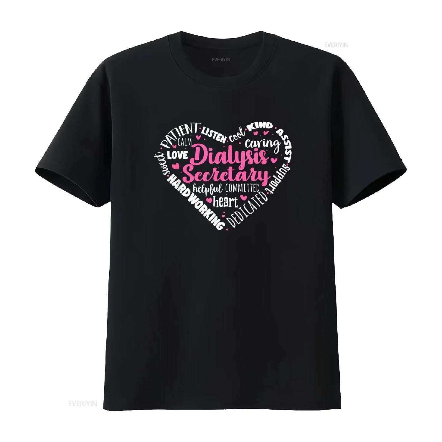 

Dialysis Secretary Appreciation Attributes T Shirt vintage Washed graphic designer clothes Breathable Soft Unisex fashion XXXXXL
