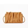 Kabelka z pravé kůže plisovaná měkká obláčková dámská crossbody kabelka ve tvaru knedlíku populární dámská kabelka přes rameno