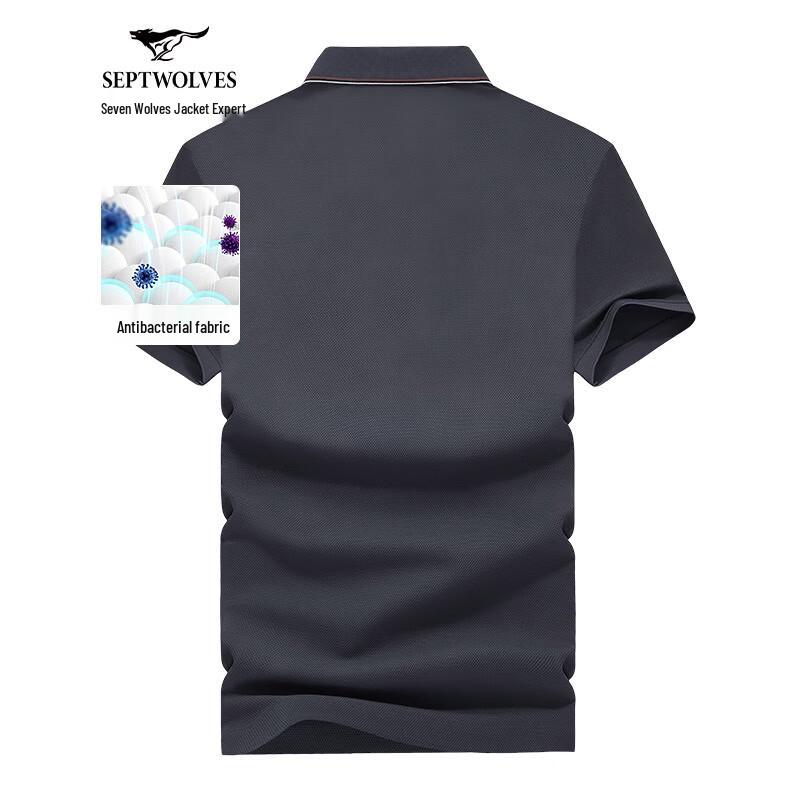 Septwolves Men's Business Casual Polo Shirt