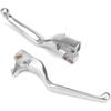 Motorcycle Handle Brake Clutch Lever for Harley Sportster XL883 1200 2004-2013 Hand Control Lever Kit Motorcycle Replacement Parts (Silver)