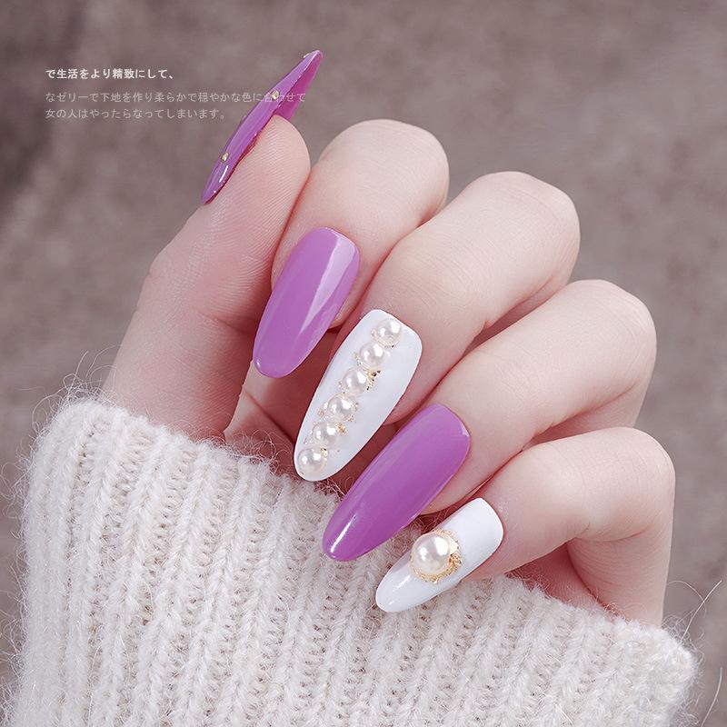 Nail Pearl 10000pcs Nail Shop Round Flat Bottom Pearl Half Circle Pearl Small Rice White Pure White Diamond Nail Jewelry