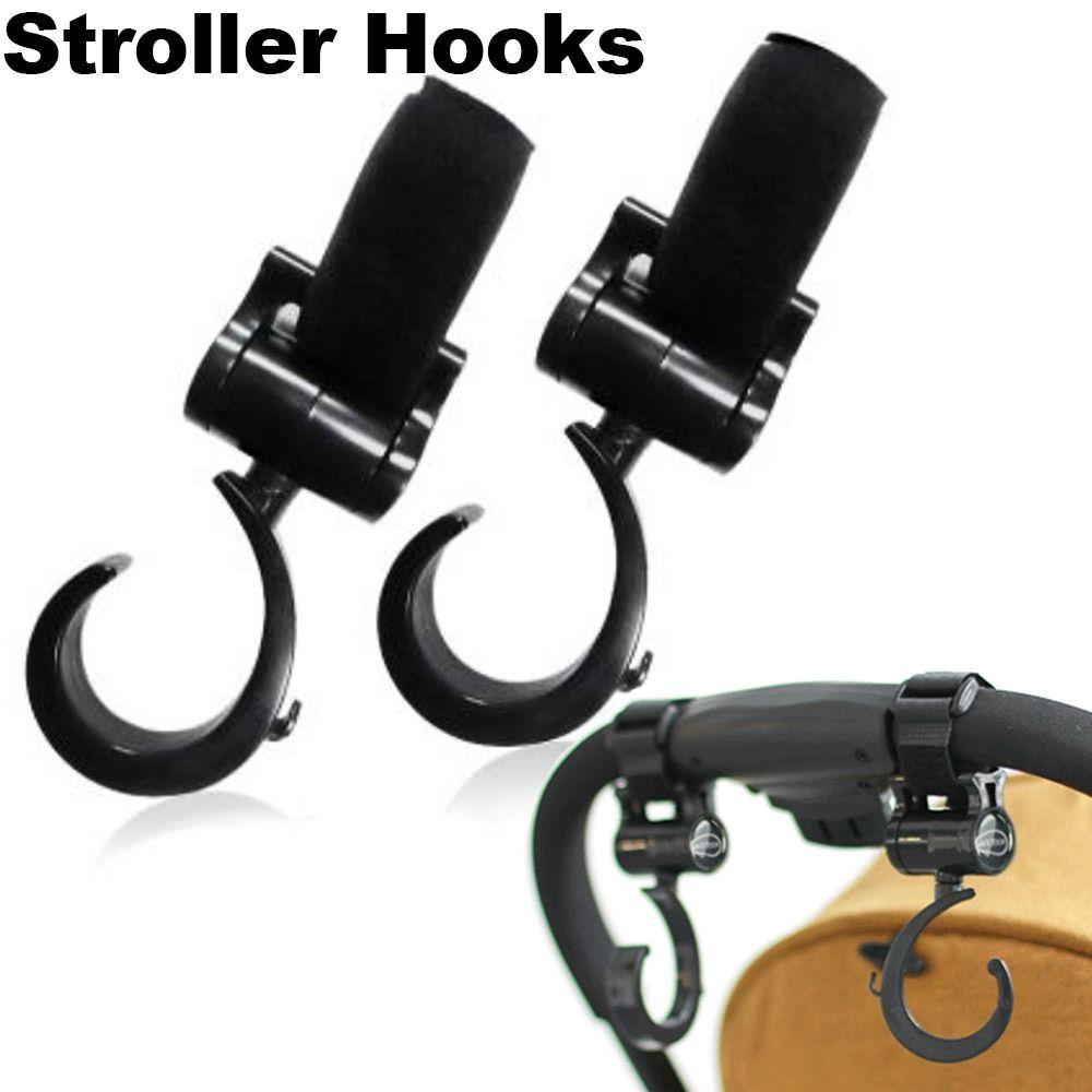 

Hooks Baby Stroller Accessories Pushchair Hooks 360 Degree Rotating Multifunctional Stroller Hooks