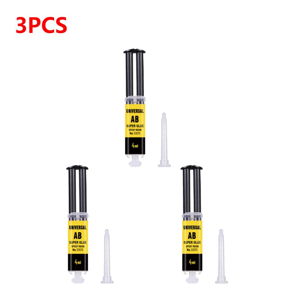 10-1 st 4/25 ml Låda Epoxiharts AB-lim Vattentät Högtemperaturbeständig Allround Reparation Tryckrörslim Träbearbetning