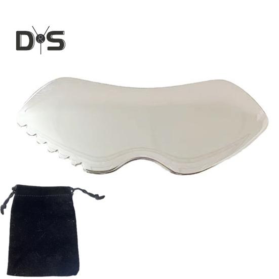 

Инструмент Gua Sha, скребковая доска Gua из нержавеющей стали для лица, тела, миофасциальная массажная доска, устойчивый к ржавчине инструмент для подтяжки кожи для друзей семьи серебряный
