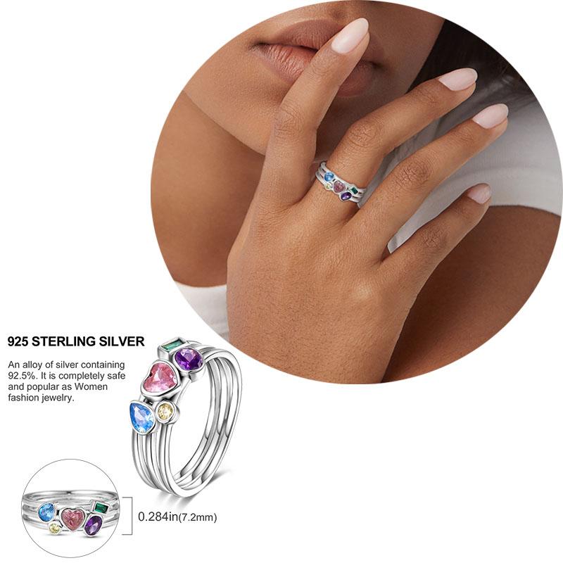 copper Women Rings Crown Heart Zircon Fashion Authentic Finger Ring Anniversary Engagement Wedding Luxury Jewellery