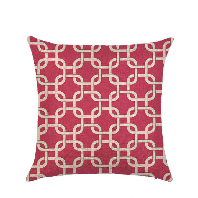 Geometric Pillow Cover, Abstract Line, Home Living Room, Sofa Cushion Cover, Bedroom Bedside Pillow Cover