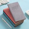 Gift for Students Professionals 2027 A6 Weekly Planner, 365 Day English Schedule Pocket Notebook Compact Travel Diary with Ribbon Bookmark,