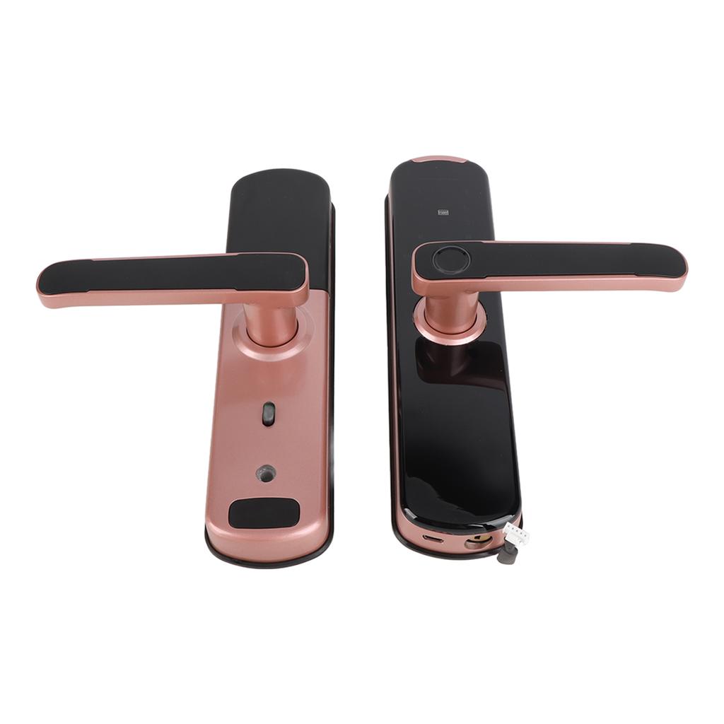Digital Door Lock Card for TUYA Anti‑Theft Fingerprint Password IC Card Rose Gold for Flat Office