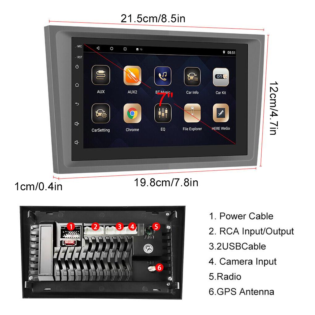 Smart Control Android Autoradio With Lenkradsteuerung Touchscreen