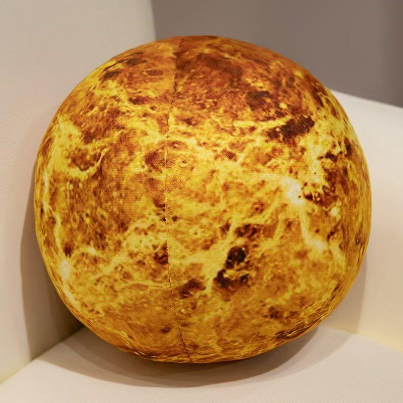 Simulation Earth Sun Moon Planet Pendant Plush Toy Pillow Round Spherical Children'S Gift Ragdoll