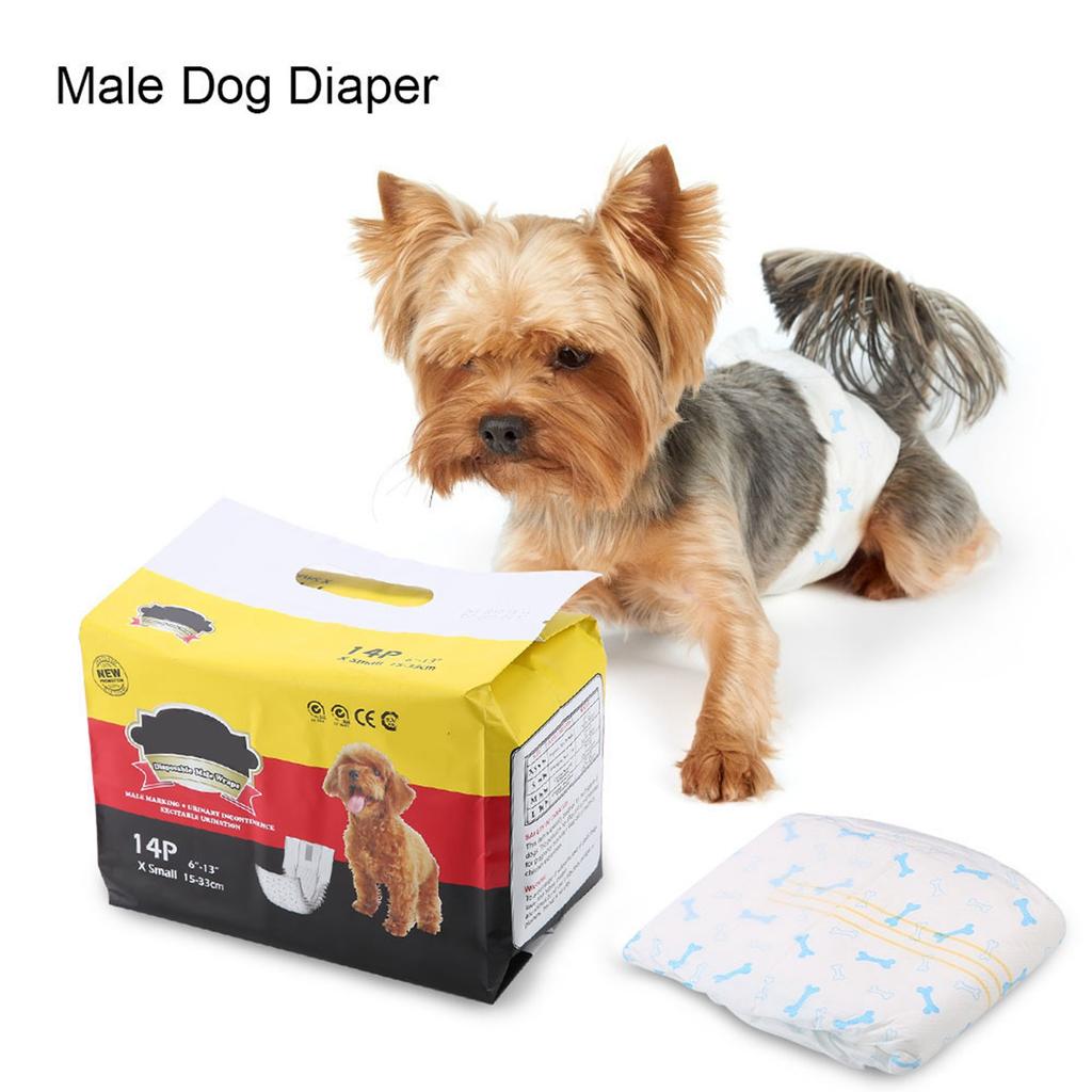 Male Dog Puppy Belly Wraps Diaper Nappy Sanitary Physiological Pants (XS)