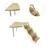 Hamster Play Wooden with Ladder Animal Climbing Stair Activity Playground Habitat Cage Accessories