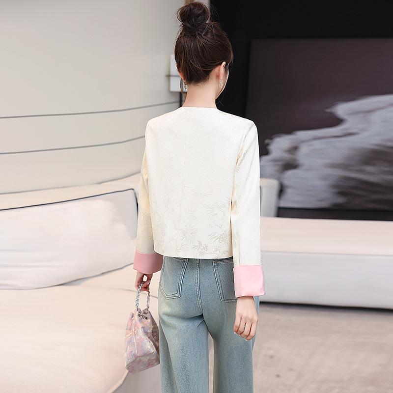 2025 Spring Women's Chinese Style Retro Fashion Slimming Coat ME6028