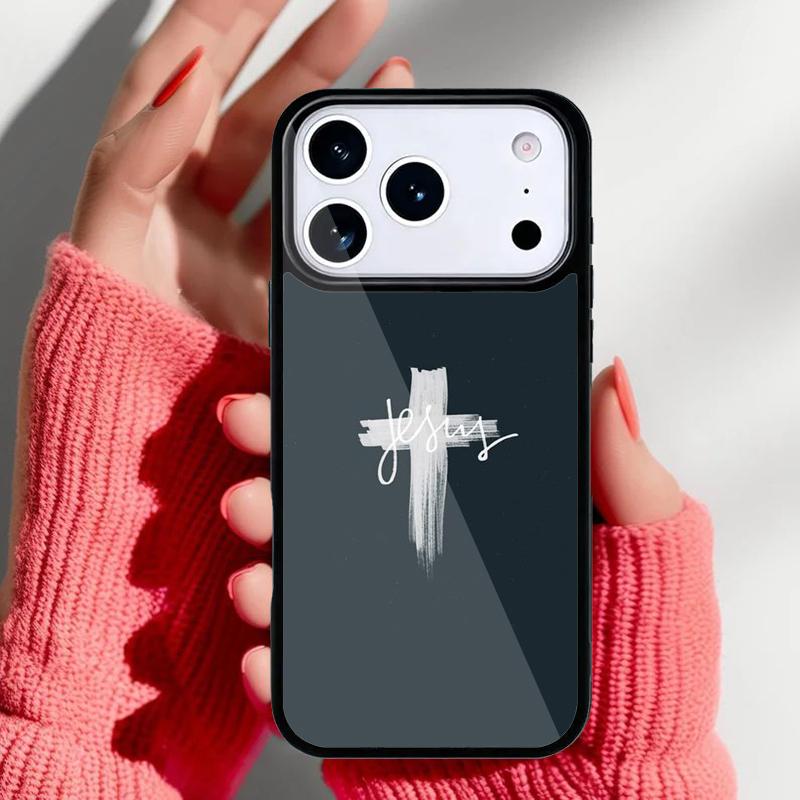Bibelvers Jesus Handyhülle für iPhone 17 Air 16e 15 14 13 Pro Max Rückabdeckung für 12 11 Pro Coque