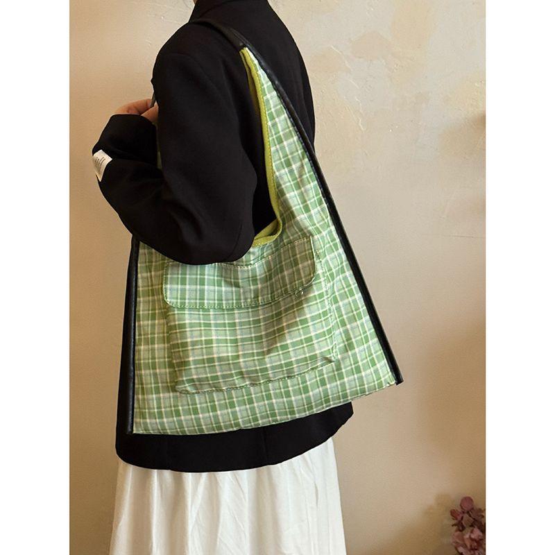Korean niche large-capacity canvas bag 2025 new high-end leopard print tote bag commuter versatile shoulder bag