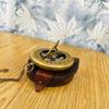 Handmade Brass Compass, Antique Nautical Pocket Navigation, Pirate Explorer Gift (Leather Case)