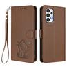 WEFOR Wallet Case for Samsung Galaxy A57 A37 A17 A73 5G A72 A71 A56 A55 A54 A53 A52 A51 4G, Cute Cat Flip Cover with Card Holder