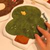 Cute Mushroom Shaped Hand Towels Water-absorbing Hanging Plush Thickened  Bathroom Handkerchief Hand Washing Small Square Towels