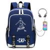 Football Star Collection Teen Primary And Secondary School Student School Bag Usb Men'S And Women'S Casual Backpack