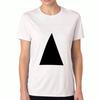 Triangle Graphic Unisex's Cotton T Shirt, Premium Cotton Print, Durable, Triangle Shape Fashion Tee, Casual Style Top For Unisex, Elegant And Minimali
