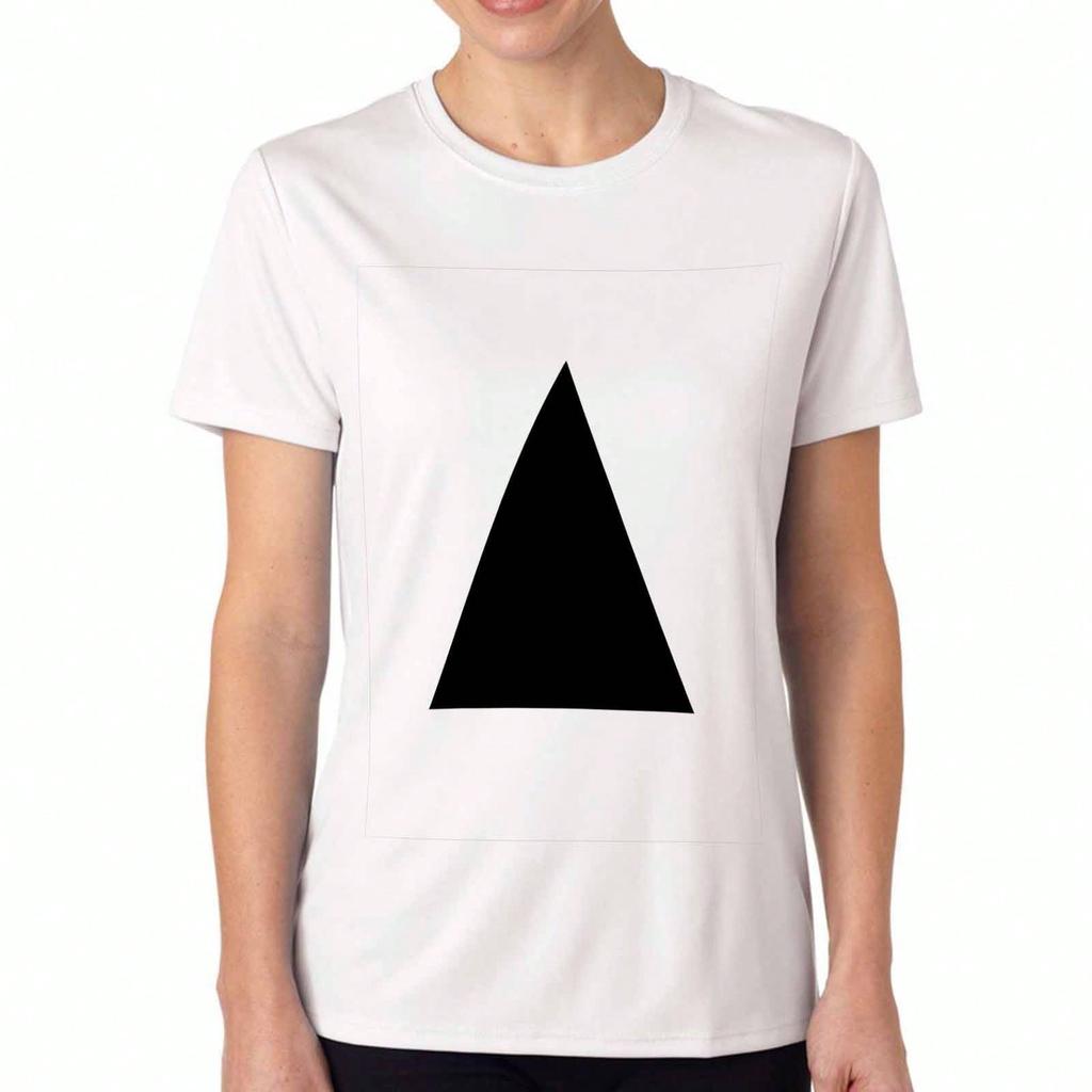 Triangle Graphic unisex's Cotton T Shirt, Premium Cotton Print, Durable, Triangle Shape Fashion Tee, Casual Style Top For unisex, Elegant And Minimali