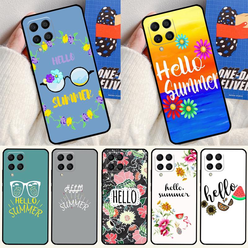 Hallo Sommerblumen Handyhülle für Samsung Galaxy M12 M13 M33 M23 M53 M15 M55 M31 M51 M14 M34 M54 M20 M32 M52
