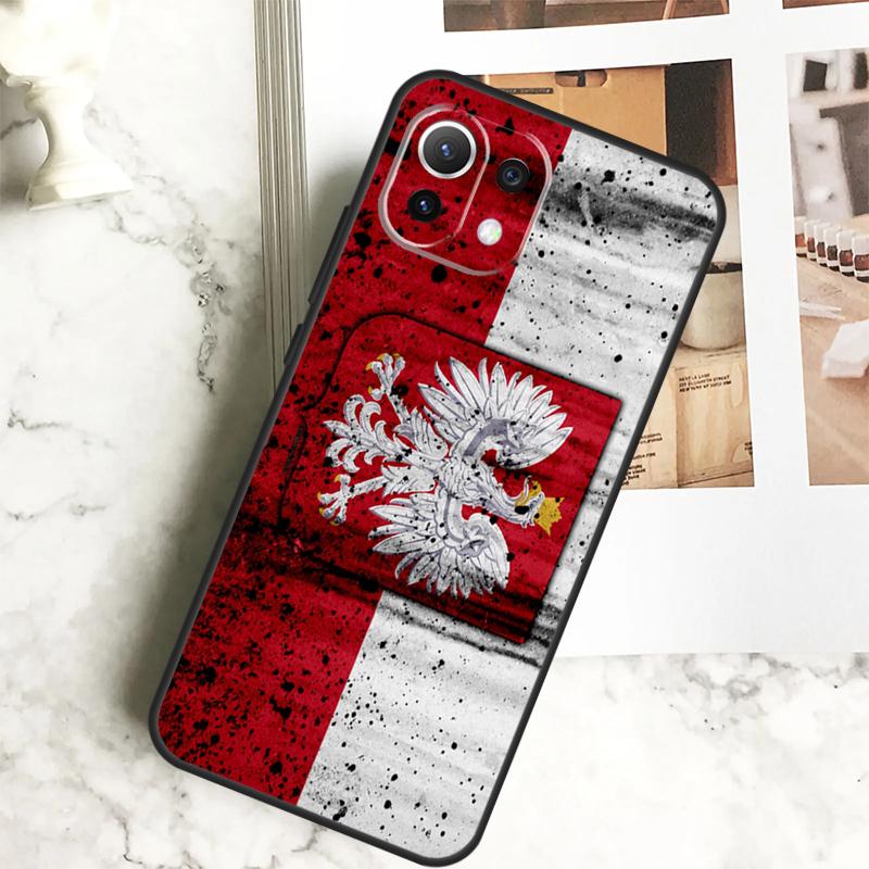 Poland Polish Flag Case For POCO M6 Pro F3 F5 M5s X3 X5 X6 Pro Xiaomi 14 13 Ultra 11T 12T 13T Pro 12 Lite Cover