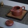 Yixing Zisha Teapot, Handmade Tea Pot [Original Ore Purple Clay], Brewing Tea Set, Dezhong Pot 238ml Gift Box Set