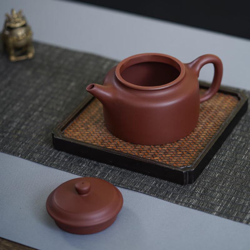 Yixing Zisha Teapot, Handmade Tea Pot [Original Ore Purple Clay], Brewing Tea Set, Dezhong Pot 238ml Gift Box Set
