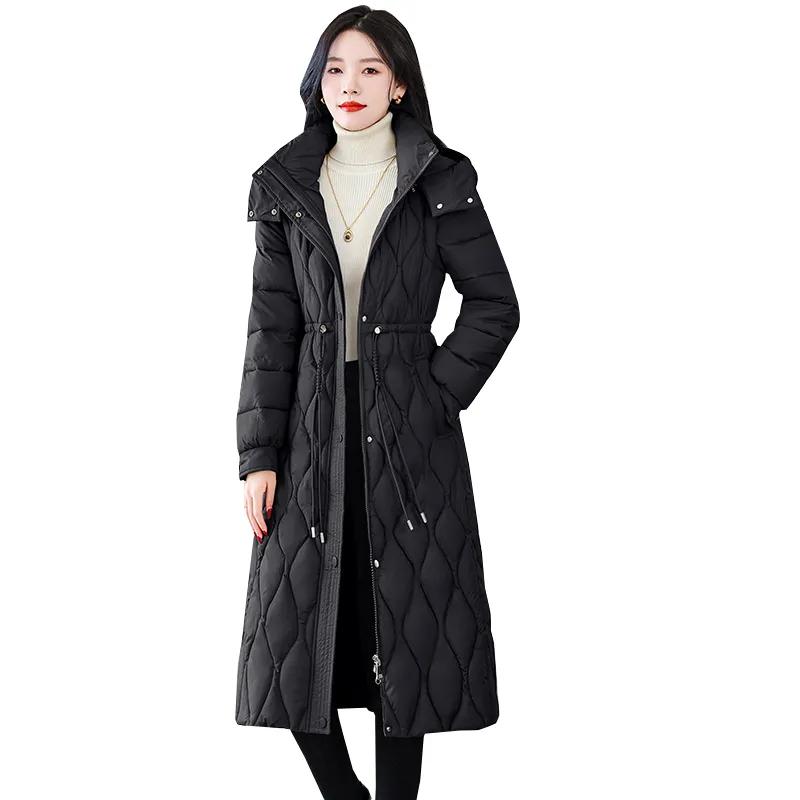 Autumn and Winter Loose Fat Mother Warm Cotton-padded Jacket Vest Down Cotton-padded Jacket Mid-length Jacket Women