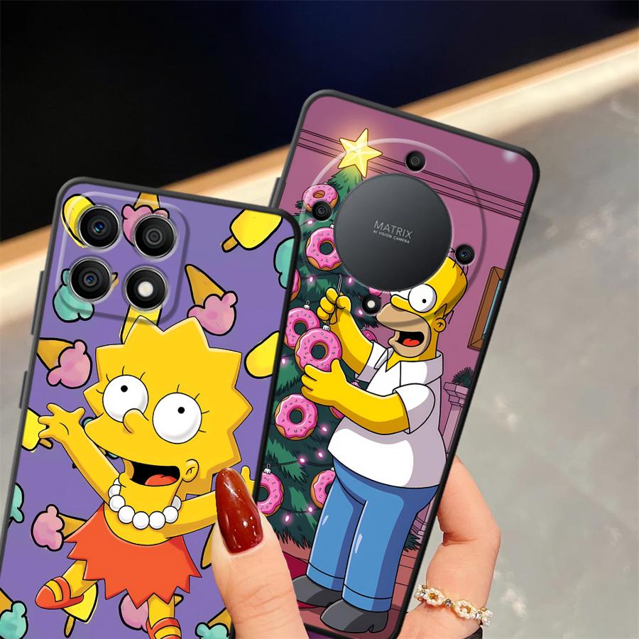 Funda Phone Cover Case for Honor X9a 70 X9 X7a 90 Lite X9c X8 8X S-simpsons Donut