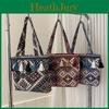 Chic Canvas Tote Bag For Women 2023 Spacious Soft Design With Double Straps And Tassels