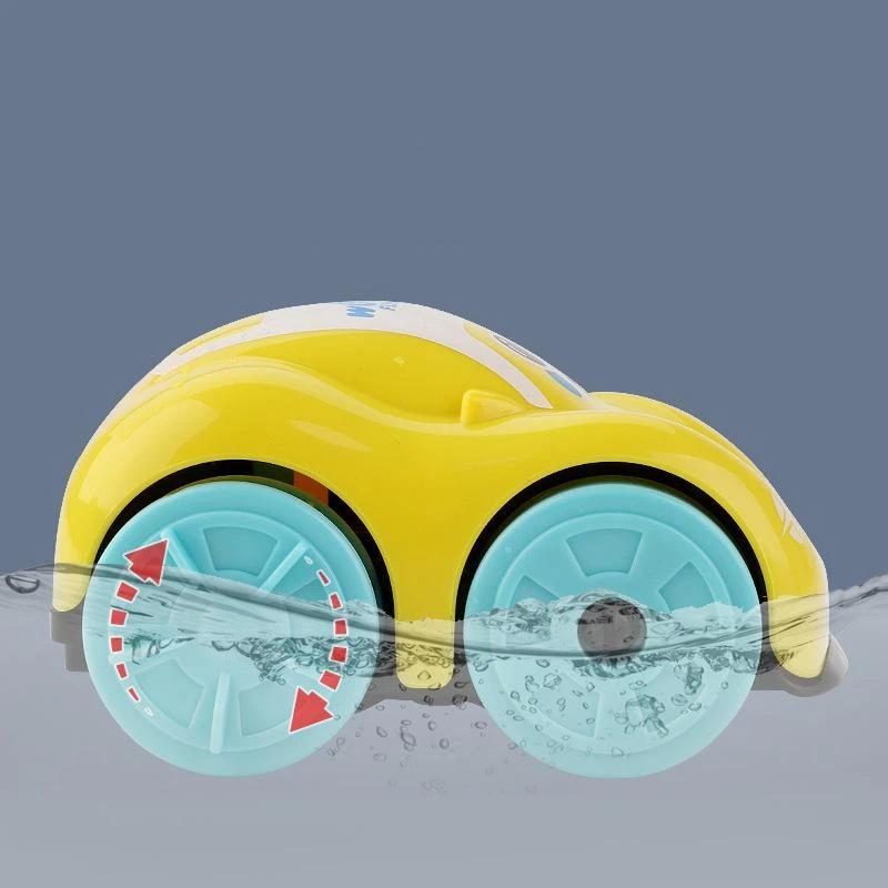 Baby Bath Toys Amphibious Cars Toy Bathroom Floating Clockwork Car Children Swimming Water Playing Toy