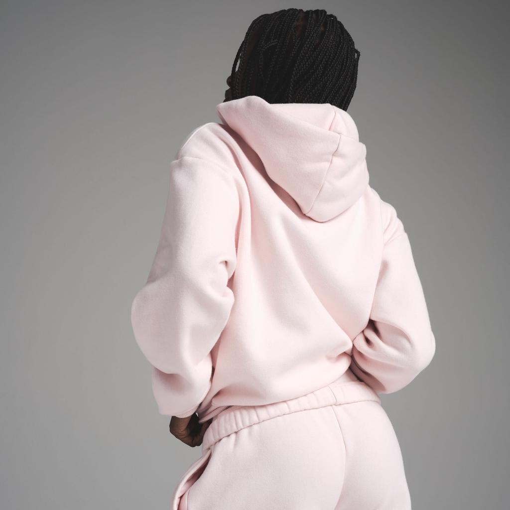 Skims Ss25 Cotton Fleece Classic Zip Up Hoodie Women Hoodies Barely-Pink Light-Pink ZU-ZUP-8366W-BRP
