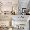 4-head Chandelier E14 Socket Track Light Dining Room LED Ceiling Pendant Lamp for Living Room Kitchen Hallway Spot Led Lighting