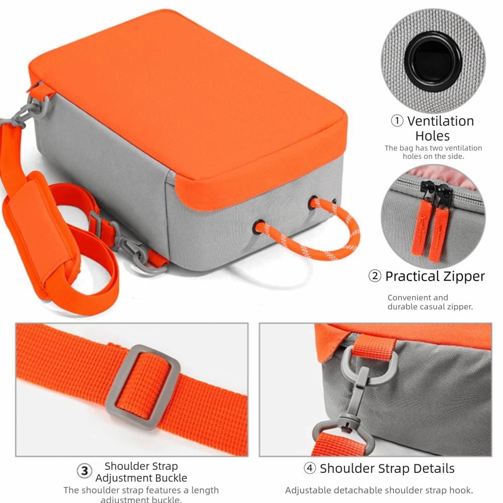 Single Shoulder Portable Shoe Bag Cuboid Shape Nylon Shoe Crossbody Bag  Outdoor