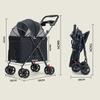 Puppy Carrier Universal Wheel Breathable Foldable Travel Stroller for Dogs Large Space Medium-sized Dog Accessories Pet Products