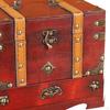 Chinese Style Jewelry Box Organizer, Wedding Gift with Mirror Handle Container Display Holder