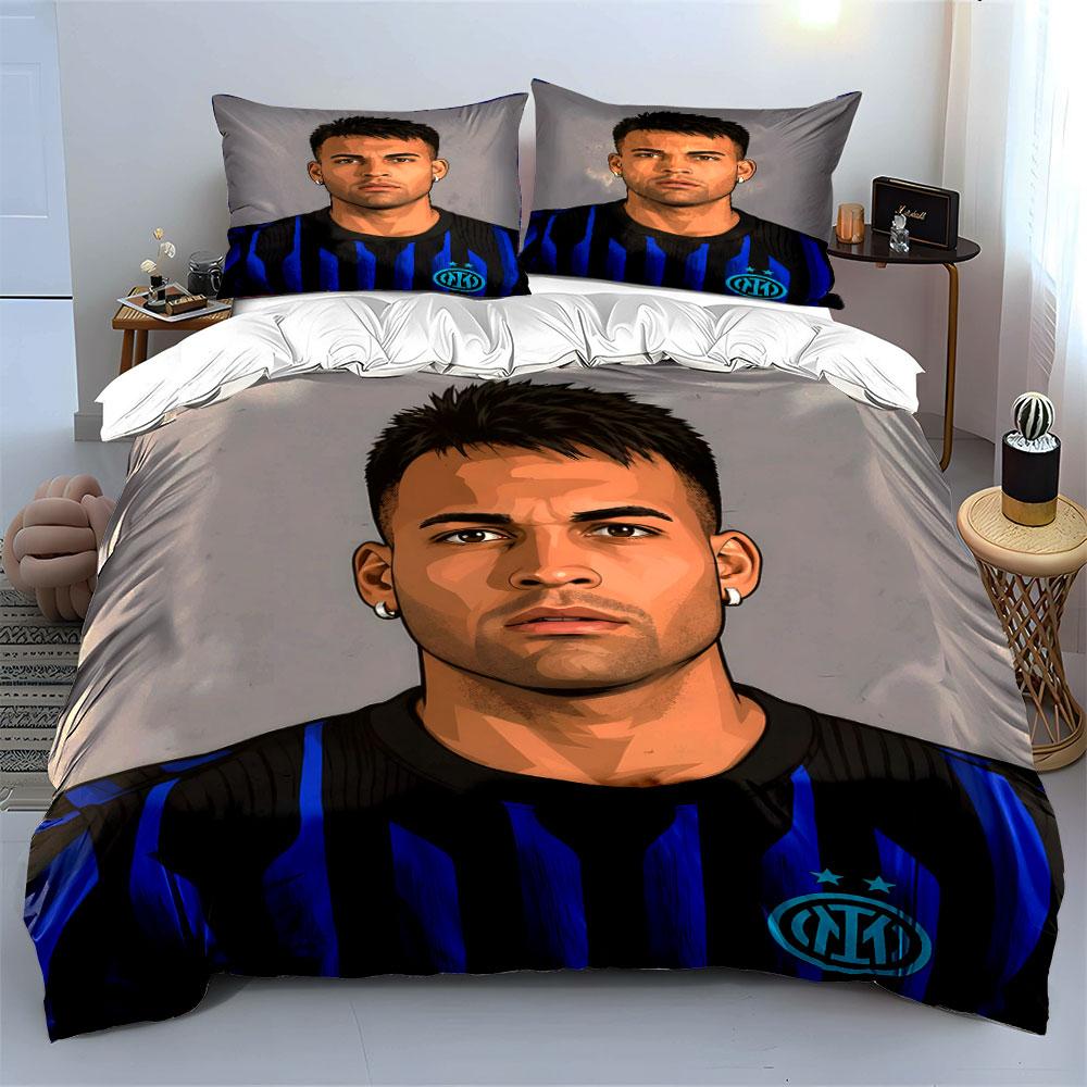 Portraits, Inter Milan logo. Bedding sets Duvet cover sets Duvet covers Pillowcases(1*Duvet Cover 2*Pillowcases without duvet insert)