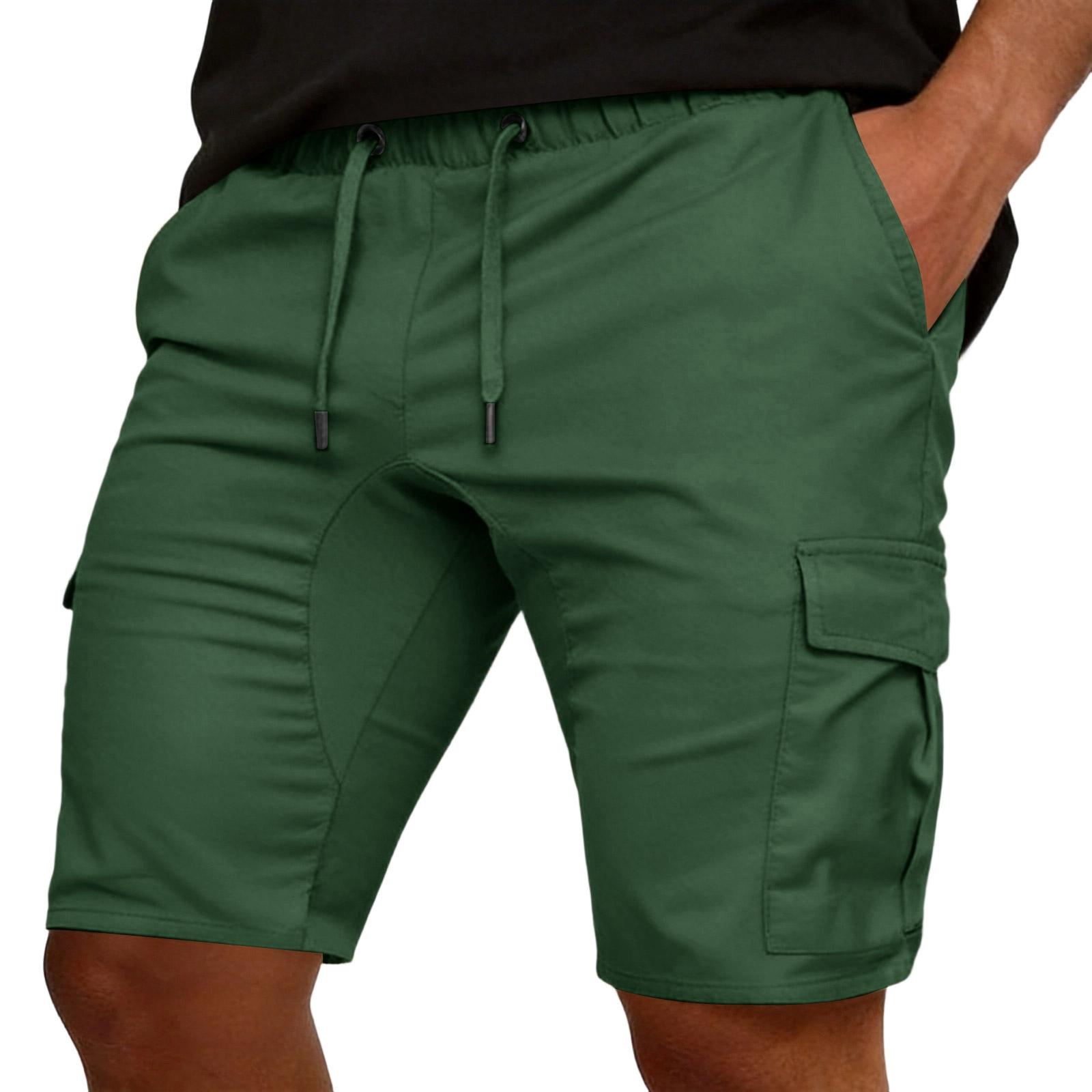 Men s Casual And Fashionable Five-inch Length Shorts - Men s Drawstring Breathable Sports Work Pants L