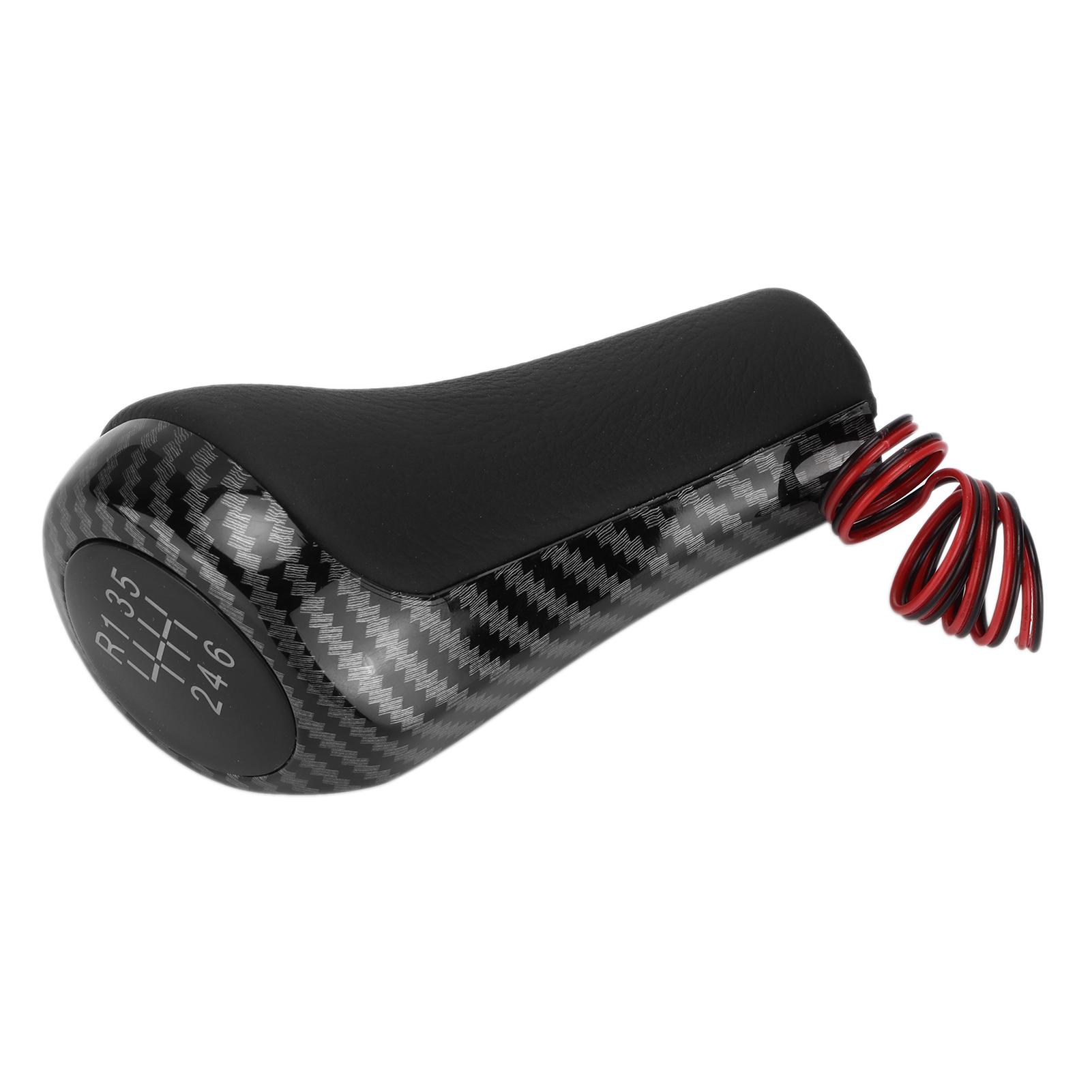 

Автомобильная ручка переключения передач 6 скоростей в стиле карбонового волокна с подсветкой Замена для 1 серии E81 E82 E87 E88 F20