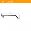 19-52cm Shower Head Extension Arm Wall Mounted Stainless Steel Rainfall Extend Pipe Tube Shower Holder Base Bathroom Accessories