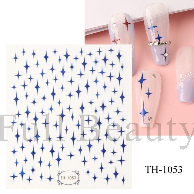 Nail Art Sticker Diablo Series European And American Halloween Laser Spider Scorpion Thin Fortitude Back Glue Nail Sticker