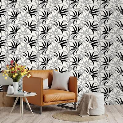 Leaf Boho Peel and Stick Wallpaper Self-Adhesive Vinyl Leaves Contact Paper for Bedroom Bathroom Walls