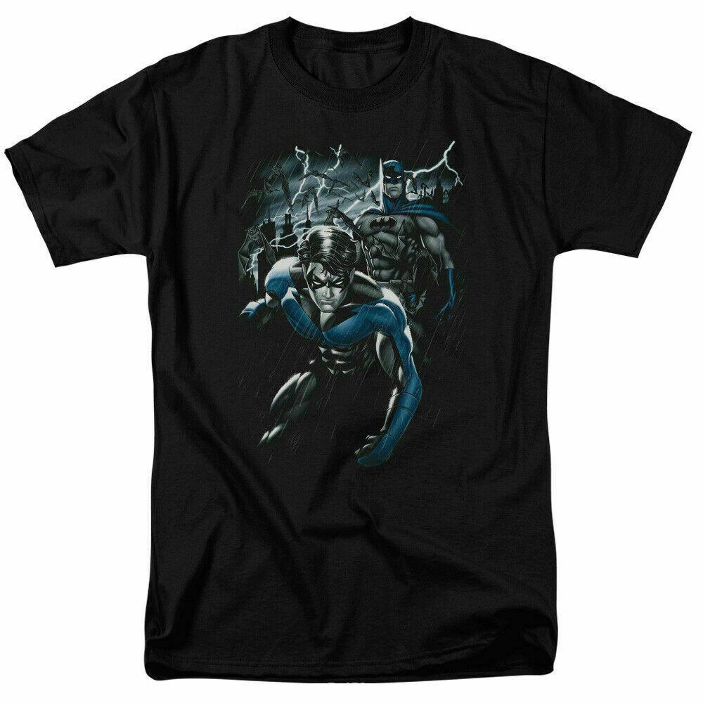 26 Nightwing Batman Dynamic Duo T Shirt Licensed Comic Book Tee Dick Grayson Black Unisex T-Shirt M