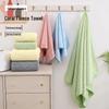 Extra Large Coral Fleece Towel - Soft, Absorbent, Solid Color Bath Towel for Face and Household Use