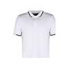 Emporio Armani SS21 Color Block Striped Casual Short Sleeve Polo Shirt Men tops White 3K1FA4-1JPTZ-0176
