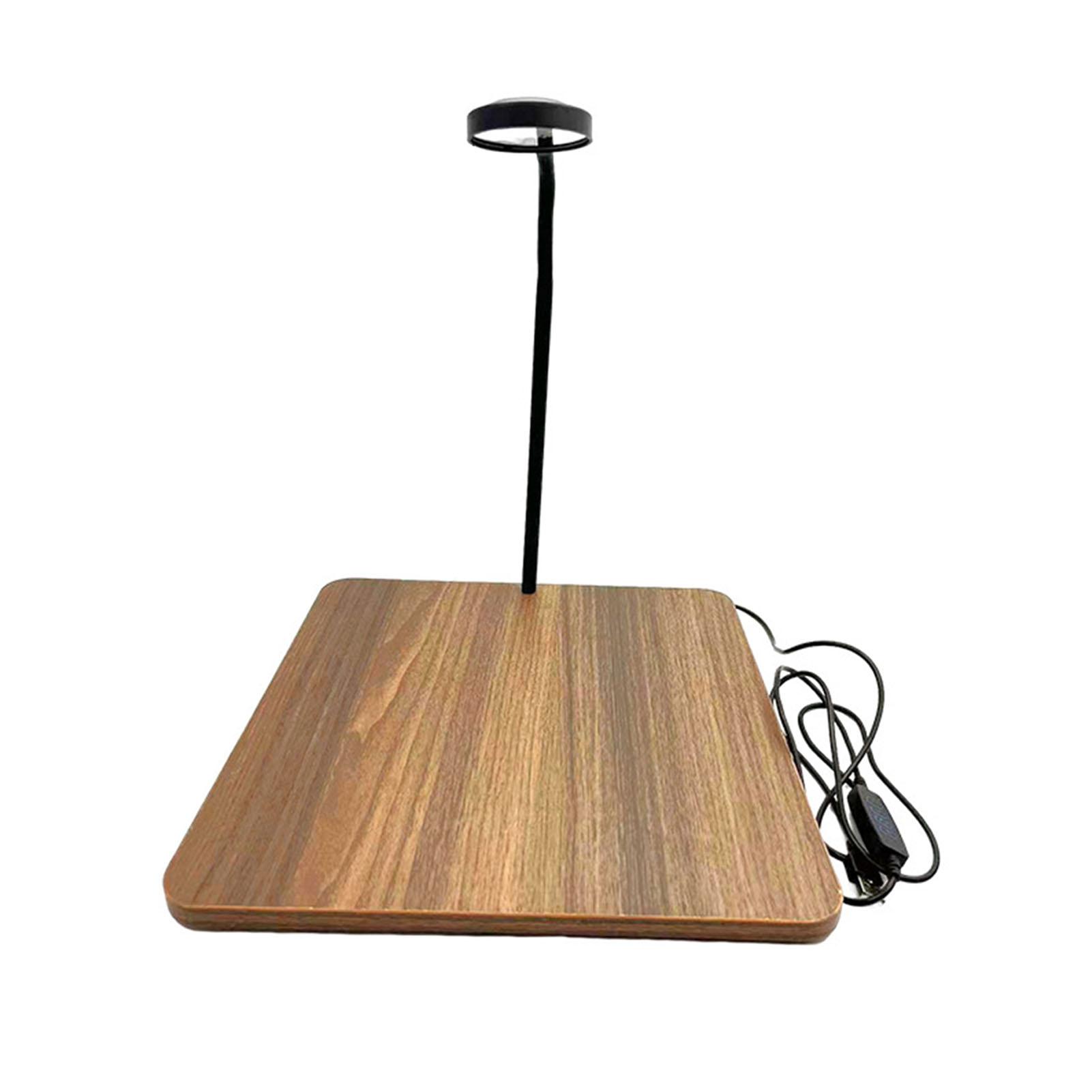 

LED Aquarium Light Energy Saving 3 Color Change Fish Tank Lamp with Board for Aquarium Landscape L Walnut