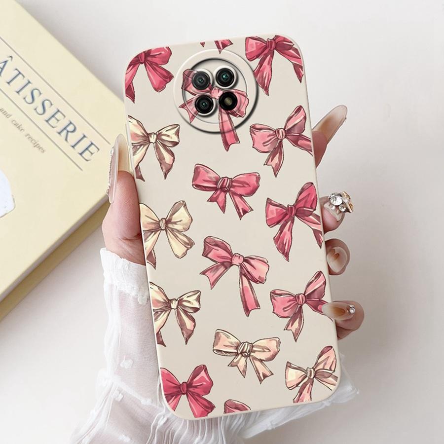 For Xiaomi Redmi Note 9T 5G Case Note9 5G Capa Shockproof Soft Silicone New Flower Funda for Redmi Note 9 T 5G Phone Cover Coque